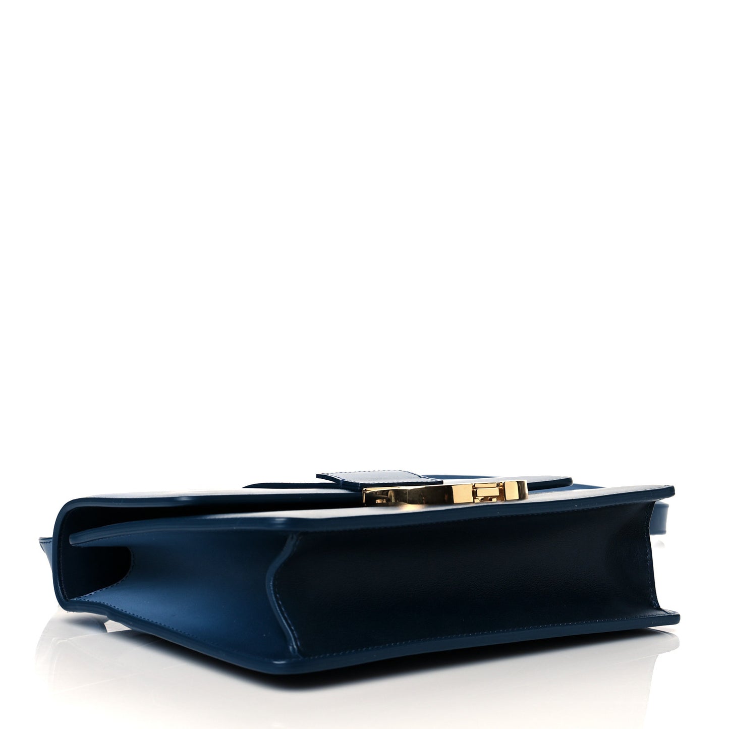 Smooth Calfskin Gradient 30 Montaigne Flap Bag Indigo Blue