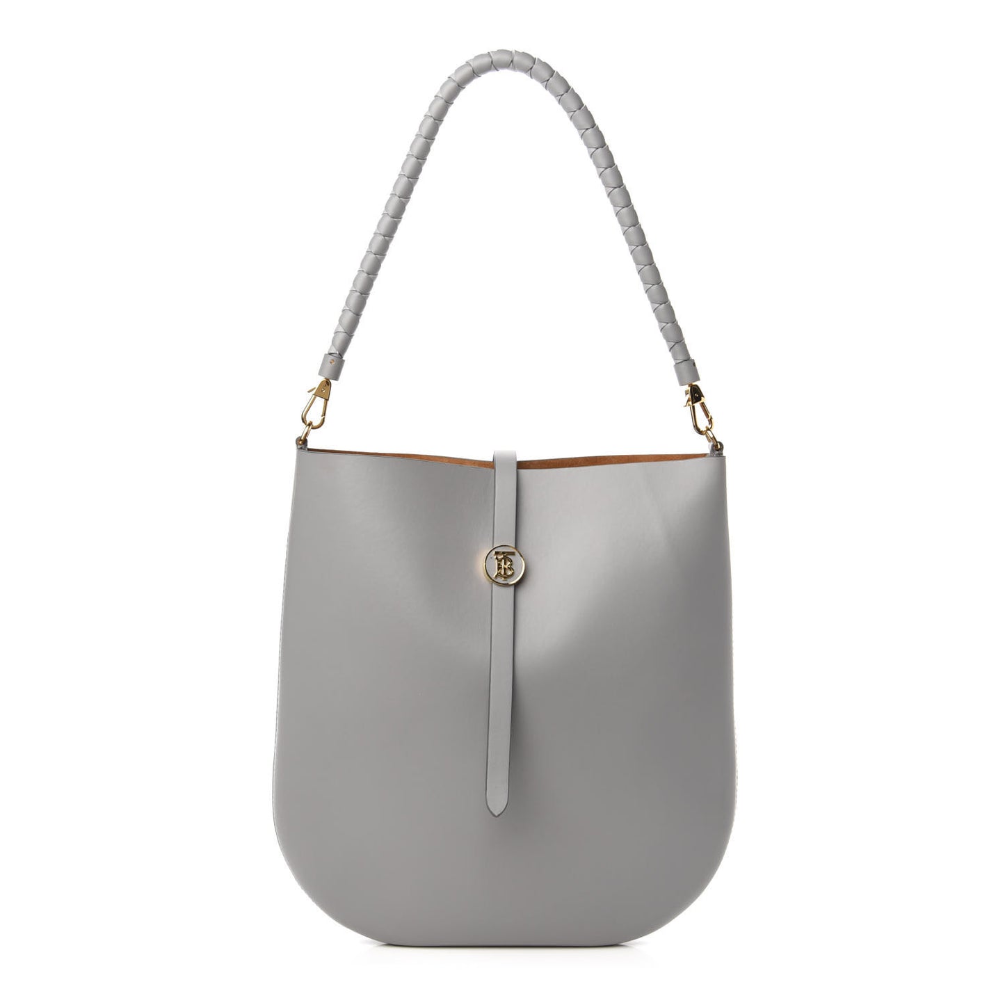 Calfskin TB Anne Shoulder Bag Grey