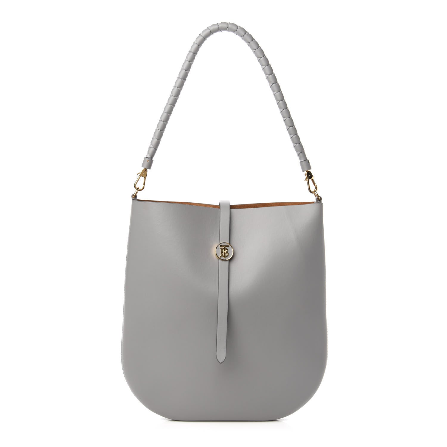 Burberry Calfskin TB Anne Shoulder Bag Grey 1 of 10
