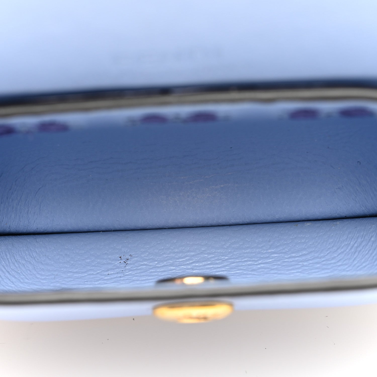 Fendi Vitello King Logo Pico Baguette Strap Airpods Pro Case Azzurro Baby 5 of 9