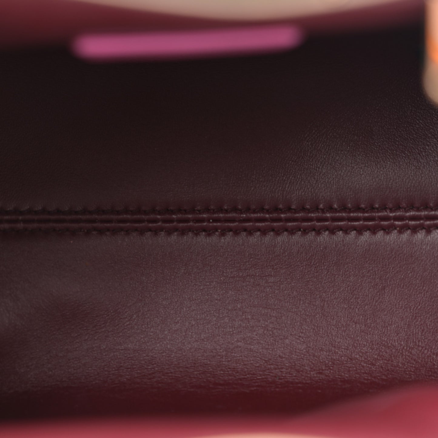 Nappa Serpentine Clutch With Strap Pink