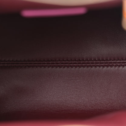 Bulgari Nappa Serpentine Clutch With Strap Pink 5 of 13