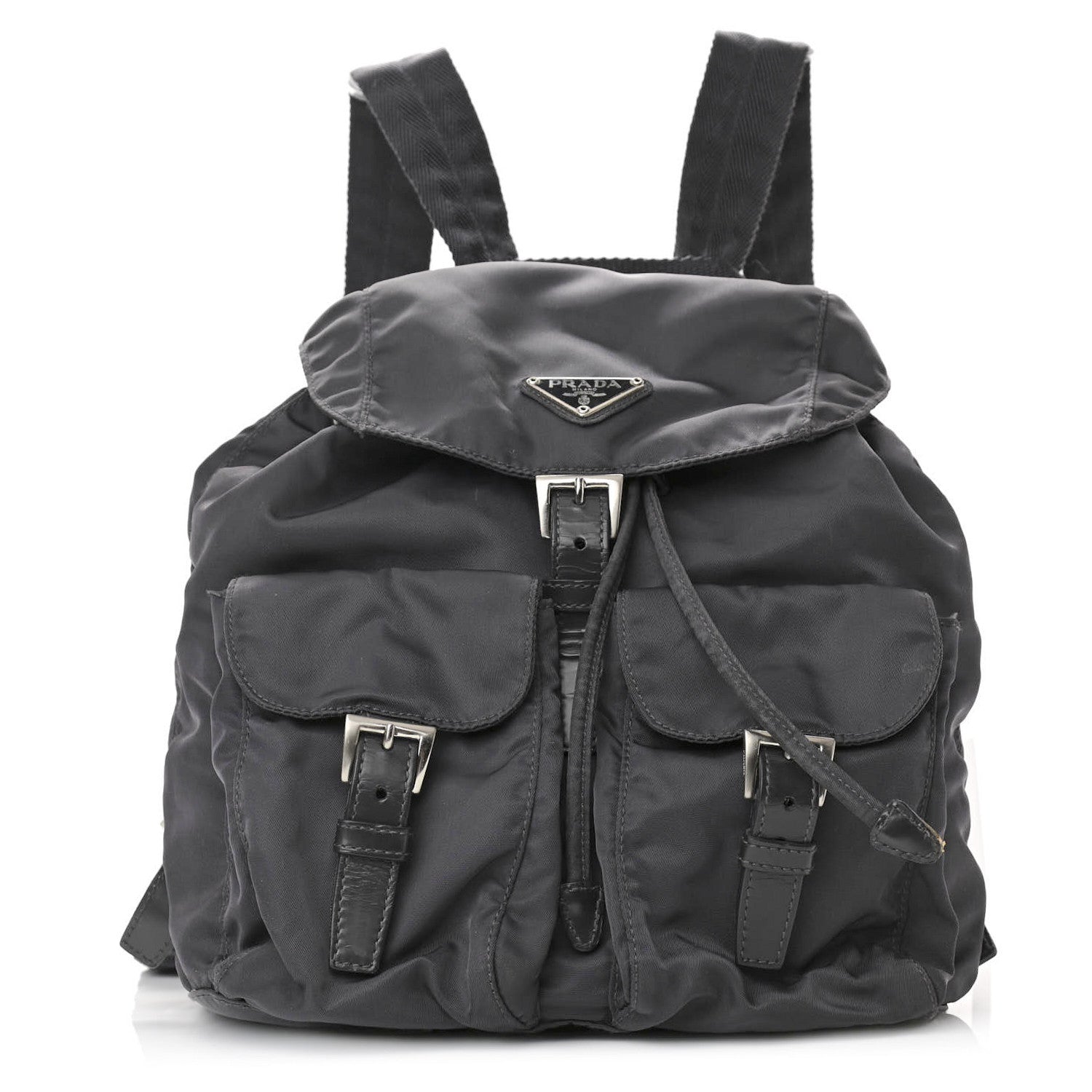 Prada Nylon Vela Medium Backpack Black 1 of 9