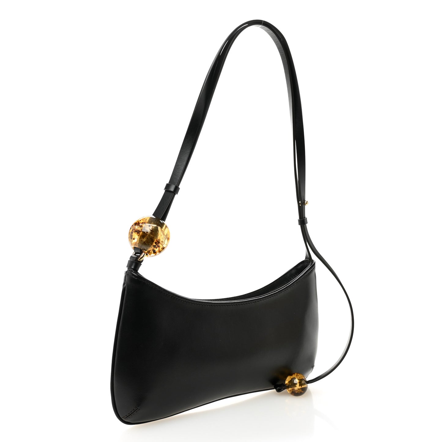 Smooth Calfskin Le Bisou Perle Black