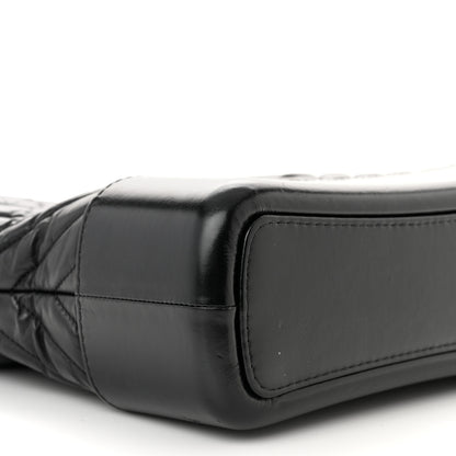 Chanel Aged Calfskin Chevron Quilted Medium Gabrielle Hobo So Black 9 of 12