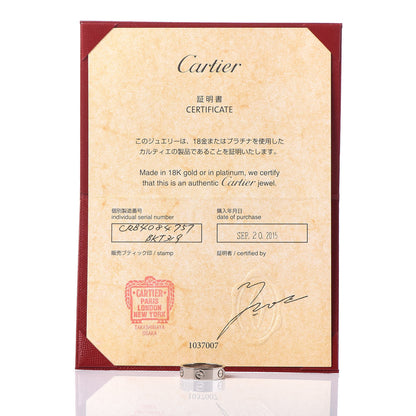 Cartier 18K White Gold 5.5mm LOVE Ring 57 8 5 of 5