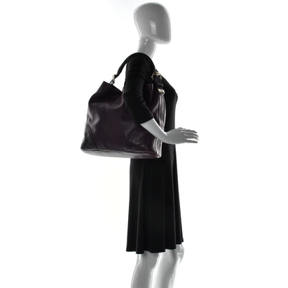 Gucci Calfskin Guccissima Trim Large Signoria Hobo Dark Brown 3 of 18