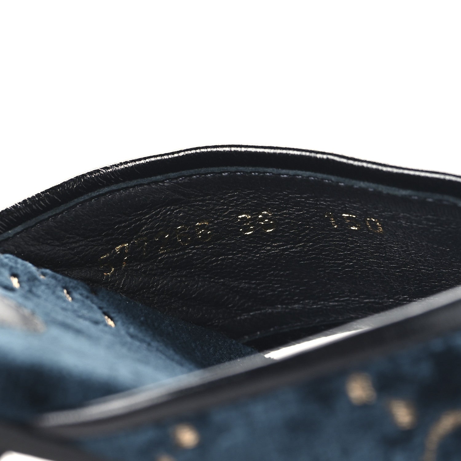 Gucci Velvet GG Monogram Womens Criss Cross Slide Sandals 36 Blue Beige Black 7 of 9