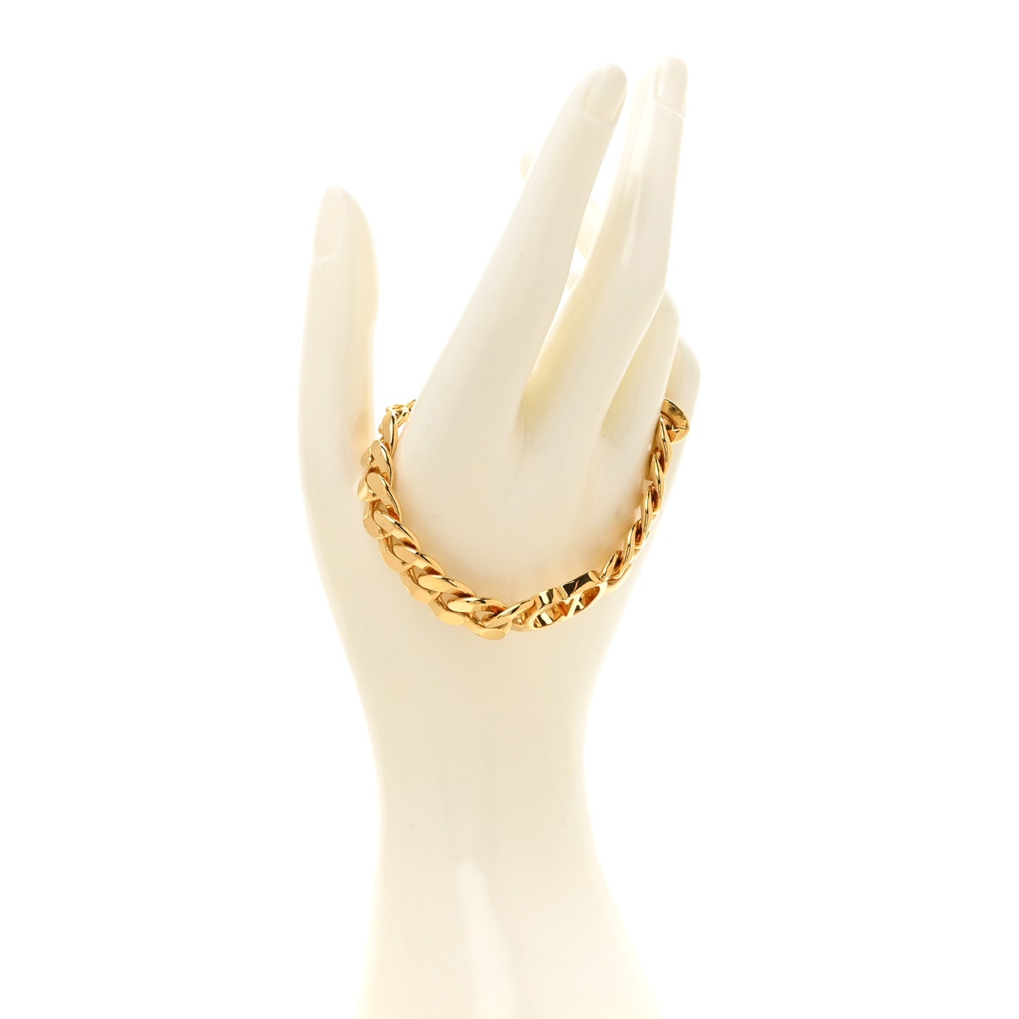 Metal Petit CD Chain Bracelet Gold