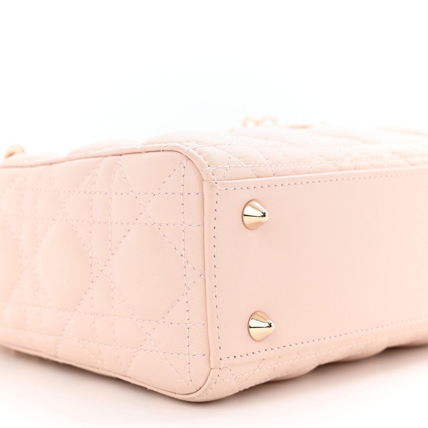Christian Dior Lambskin Cannage Small My ABCDior Lady Dior Light Pink 9 of 10