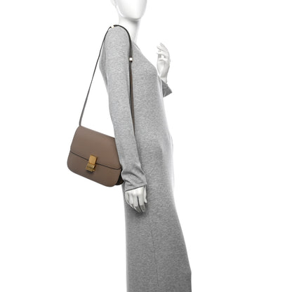 Celine Liege Calfskin Medium Classic Box Flap Bag Taupe 2 of 11