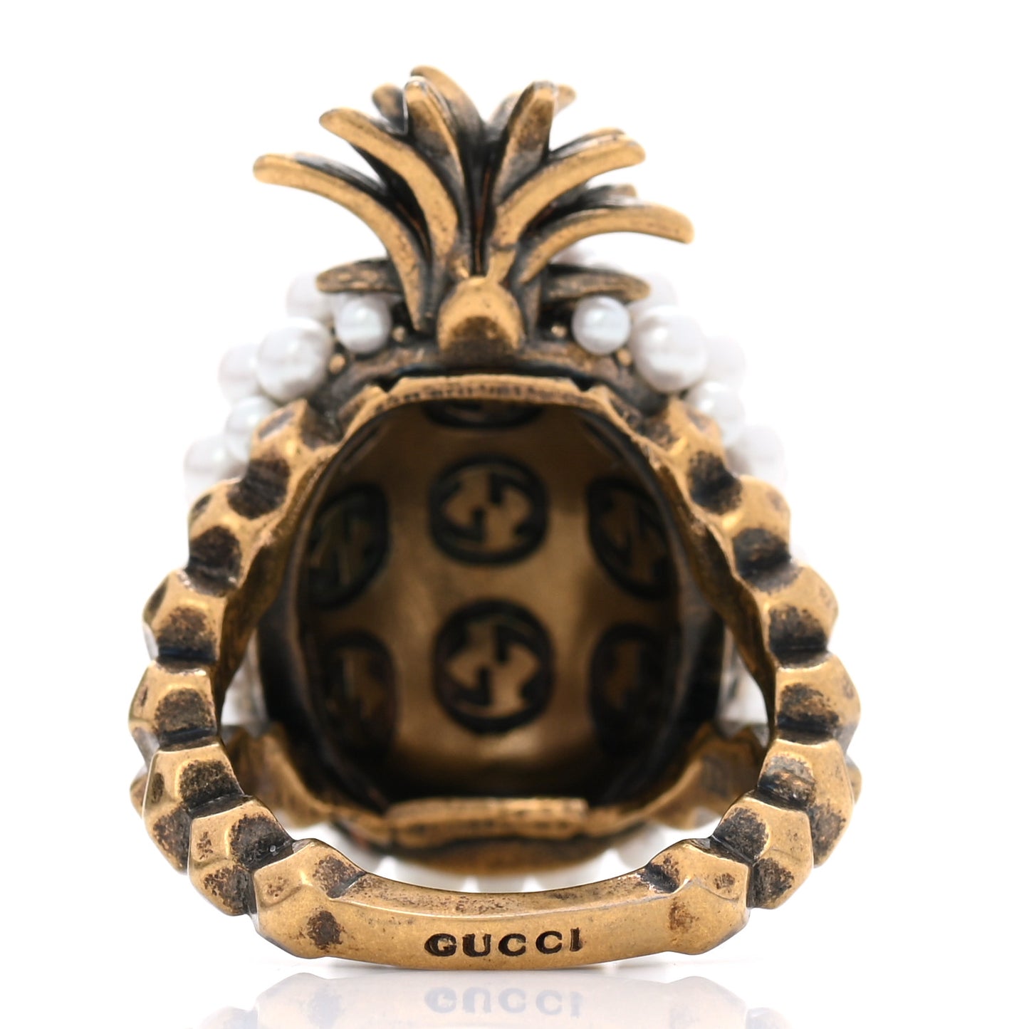 Pearl Pineapple Ring L Cream