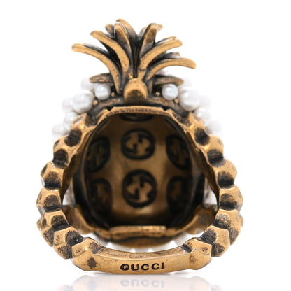 Gucci Pearl Pineapple Ring L Cream 3 of 5
