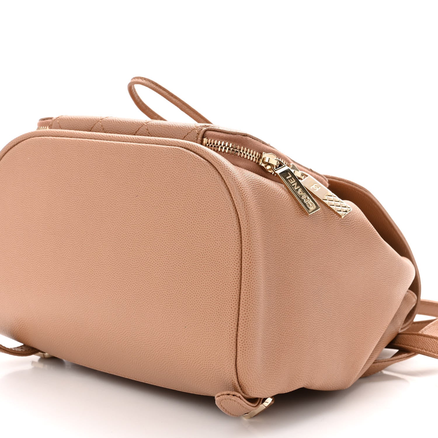 Chanel Caviar Quilted Business Affinity Backpack Beige 10 of 12