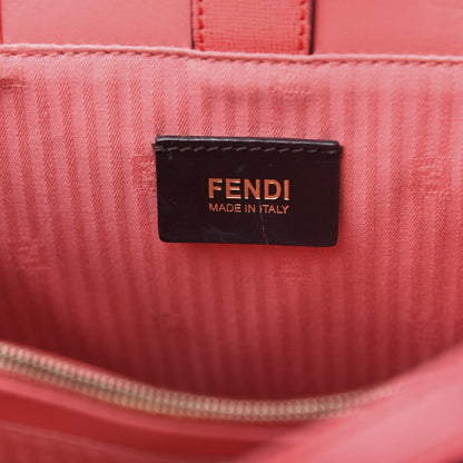 Fendi Vitello Elite Flamingo Petite 2Jours Tote Rosa Exstasy 7 of 15