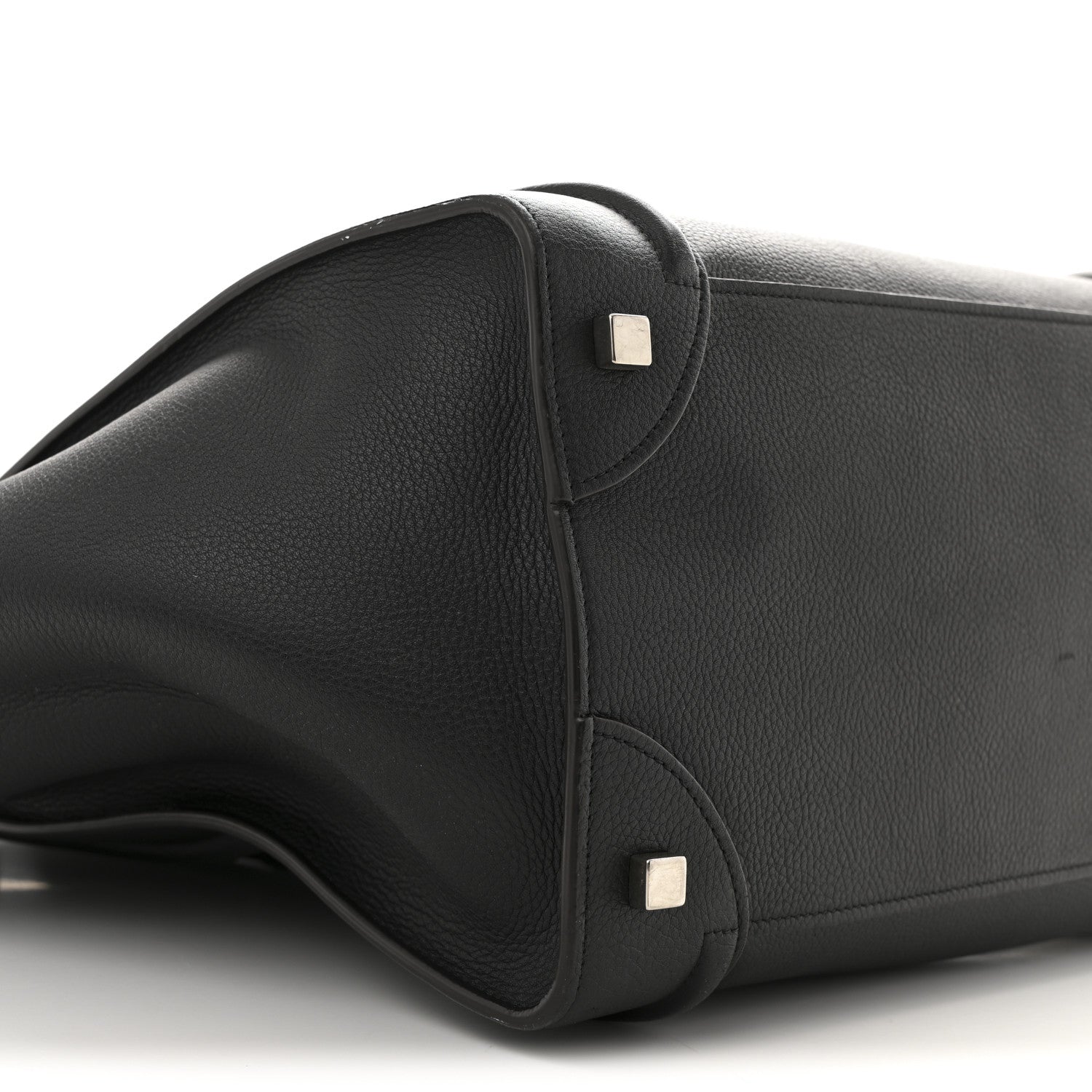 Celine Drummed Calfskin Mini Luggage Black 9 of 13