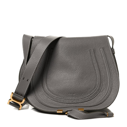 Chloe Calfskin Medium Marcie Round Crossbody Bag Cashmere Grey 1 of 8