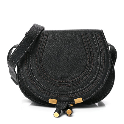 Chloe Calfskin Mini Marcie Round Crossbody Bag Black 1 of 12