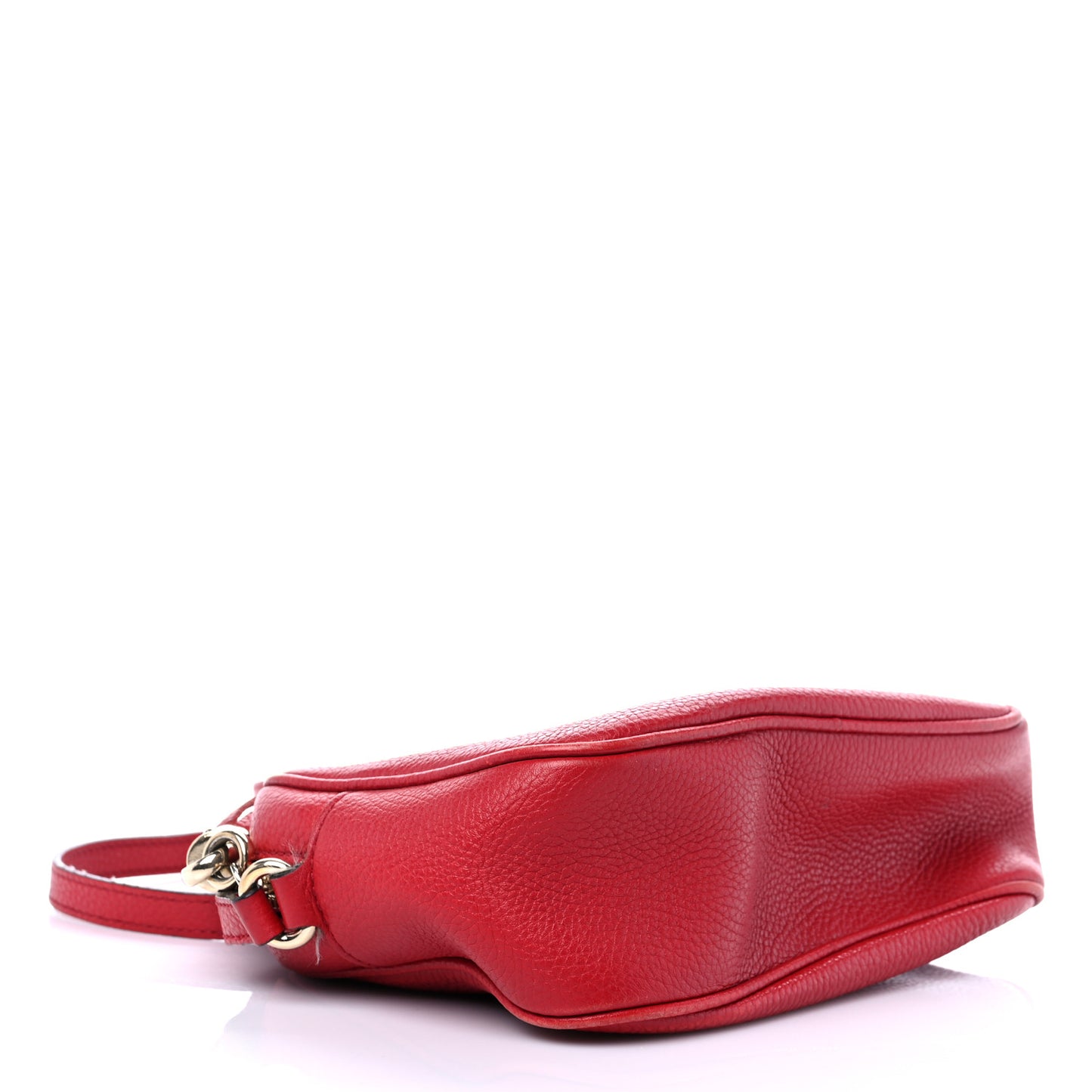 Pebbled Calfskin Small Soho Disco Bag Tabasco Red