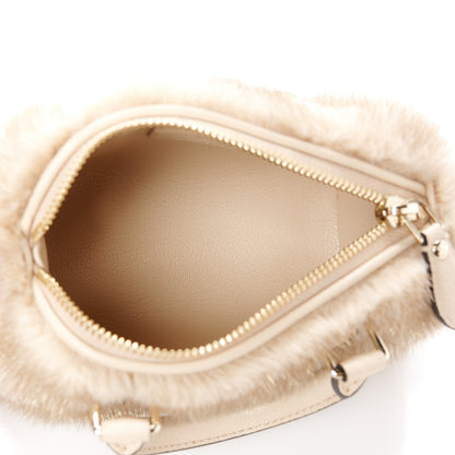 Louis Vuitton Mink Nano Speedy Bandouliere 5 of 10