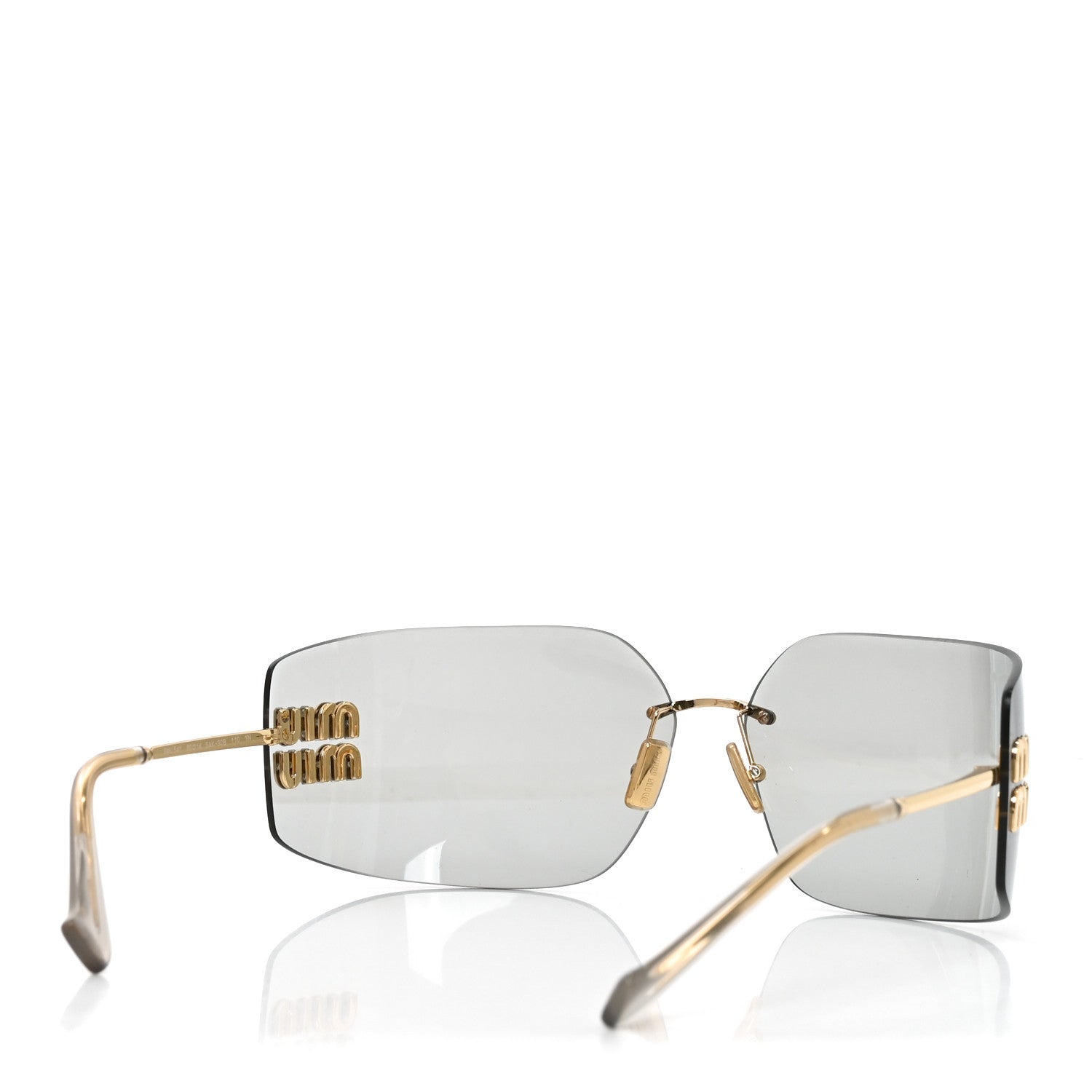 Miu Miu Metal Aube Sunglasses SMU54Y Light Gray 4 of 6