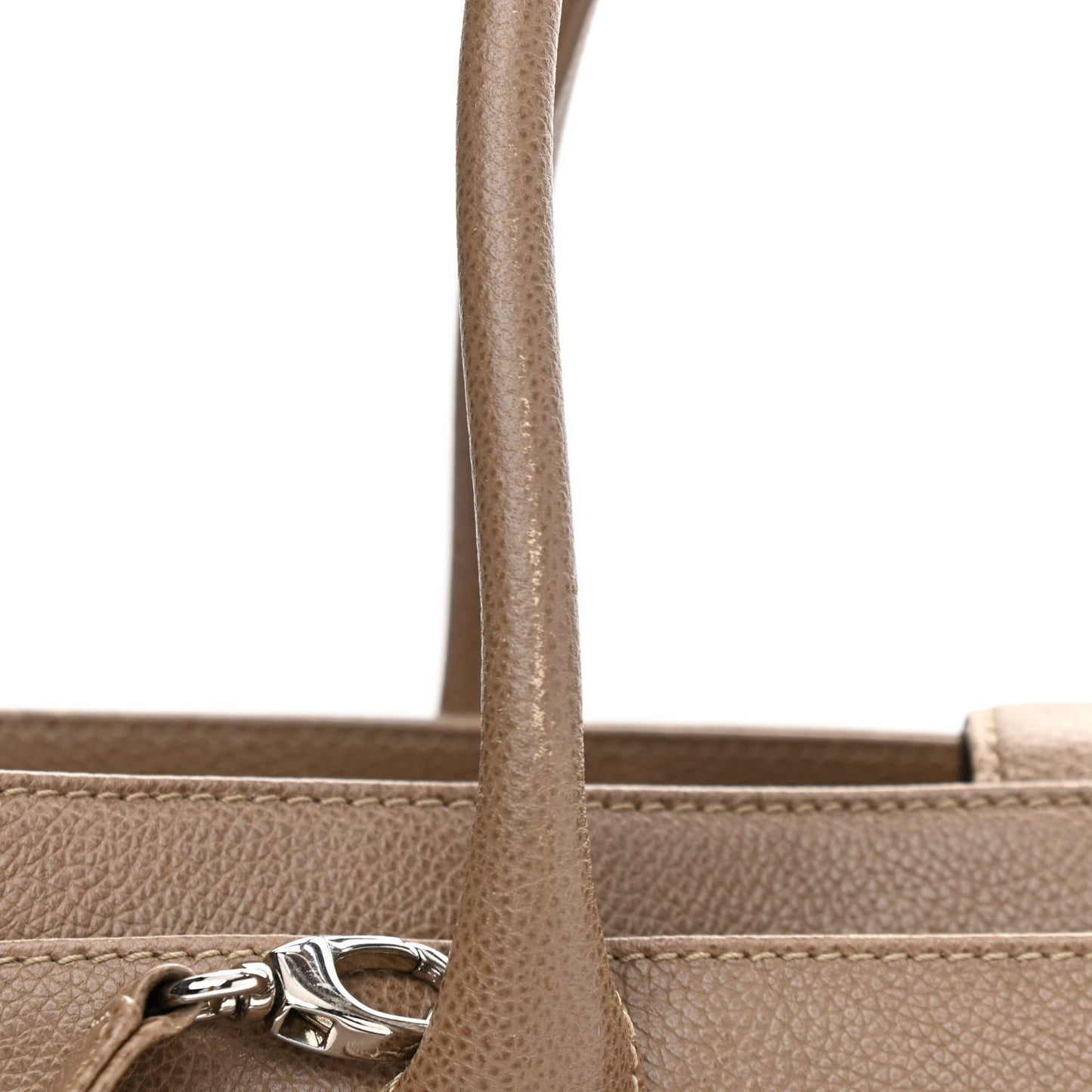 Calfskin Cerf Executive Shopper Tote Beige