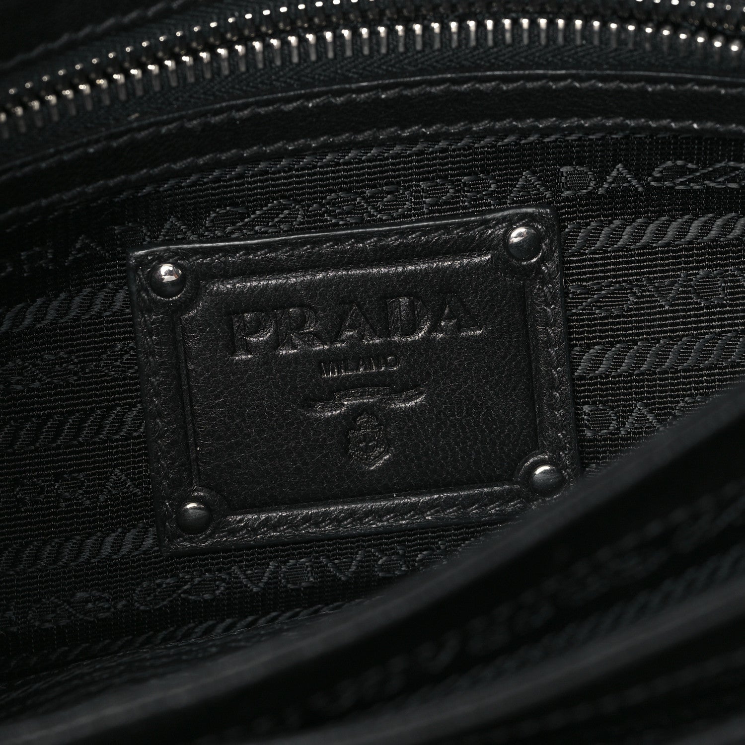 Prada Lace Pizzo S Baguette Black 7 of 13
