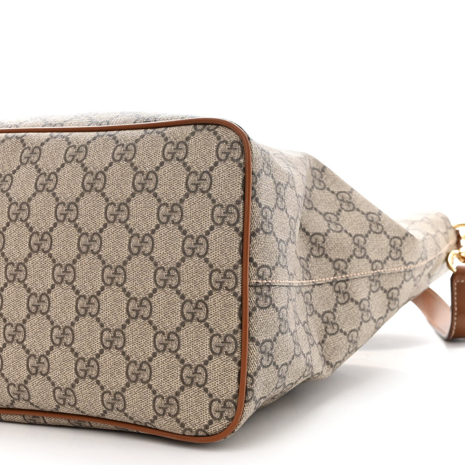 Gucci Soft GG Supreme Monogram Medium Crossbody Tote Beige Cuir 10 of 13