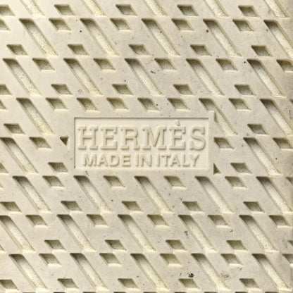 Hermes Suede Shearling Womens Jimmy High Top Sneakers 38 Camel 8 of 10