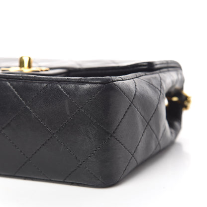 Chanel Lambskin Quilted Mini Square Flap Black 7 of 11