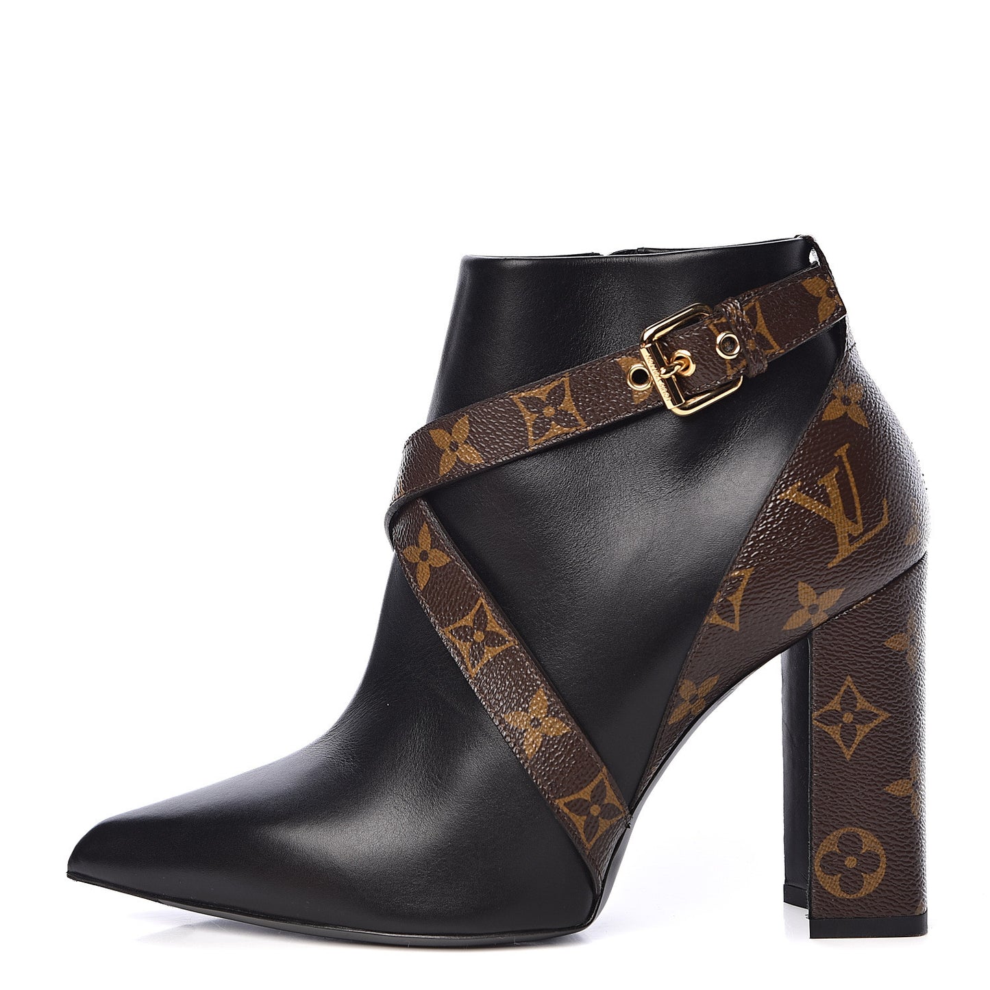 Calfskin Patent Monogram Matchmake Low Boots 39