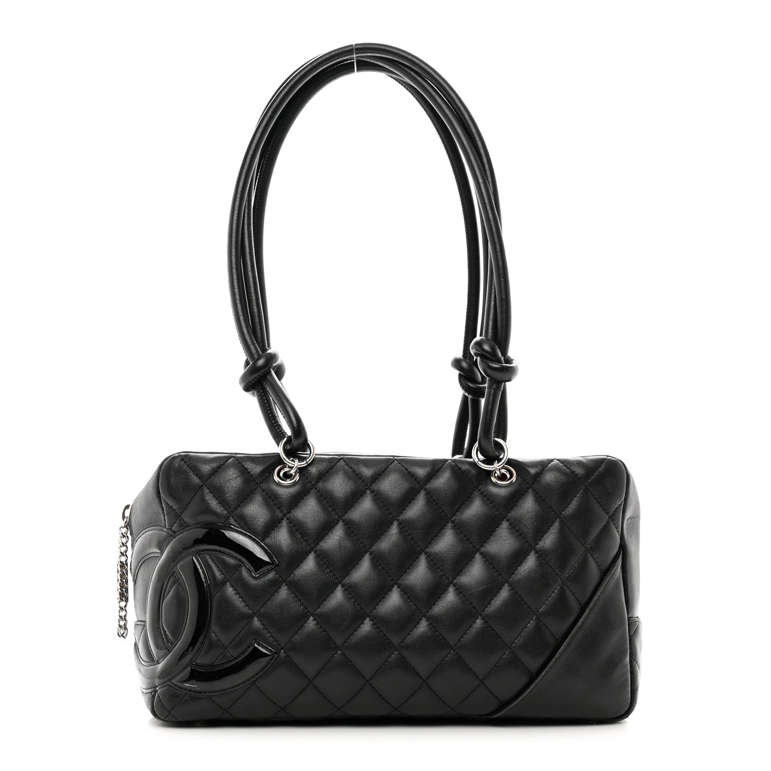 Chanel Calfskin Quilted Large Cambon Bowler Black 1 of 13