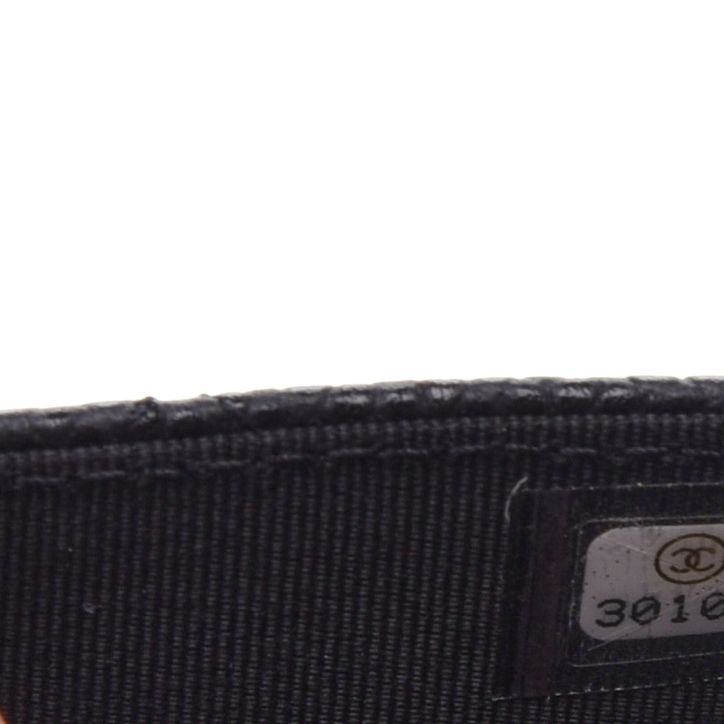 Caviar Quilted Flap Card Holder Wallet Black