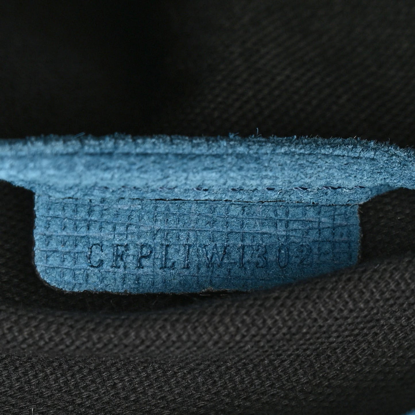 Snakeskin Textured Calfskin House Check Medium Banner Tote Blue