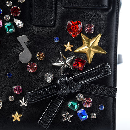 Saint Laurent Calfskin Crystal Embellished Nano Sac de Jour Black 15 of 17