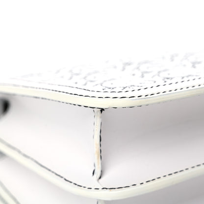 Burberry Calfskin Monogram Embossed Small TB Chain Bag Optic White 10 of 15