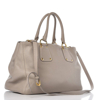 Prada Vitello Daino Tote Pomice 4 of 12