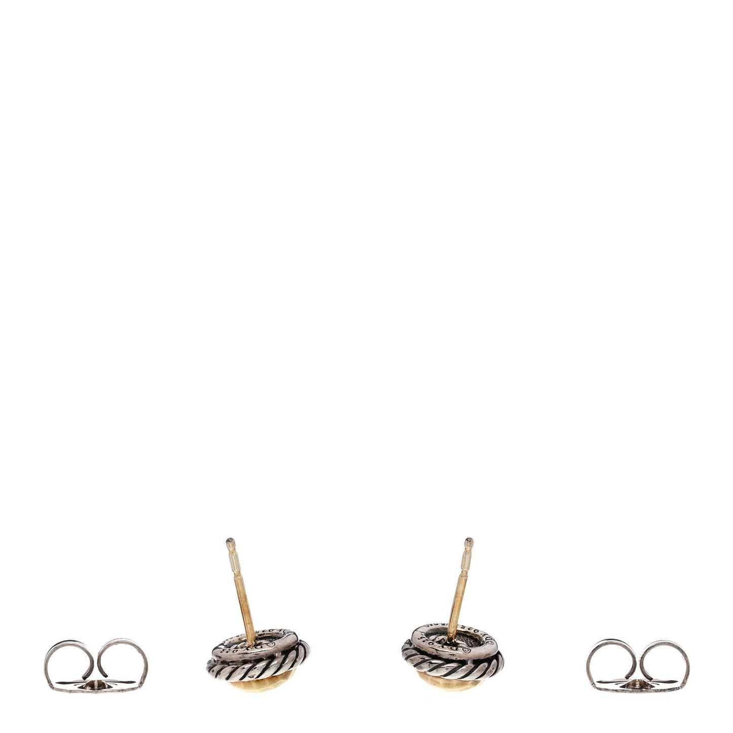 Sterling Silver 18K Yellow Gold Petite Chatelaine Earrings
