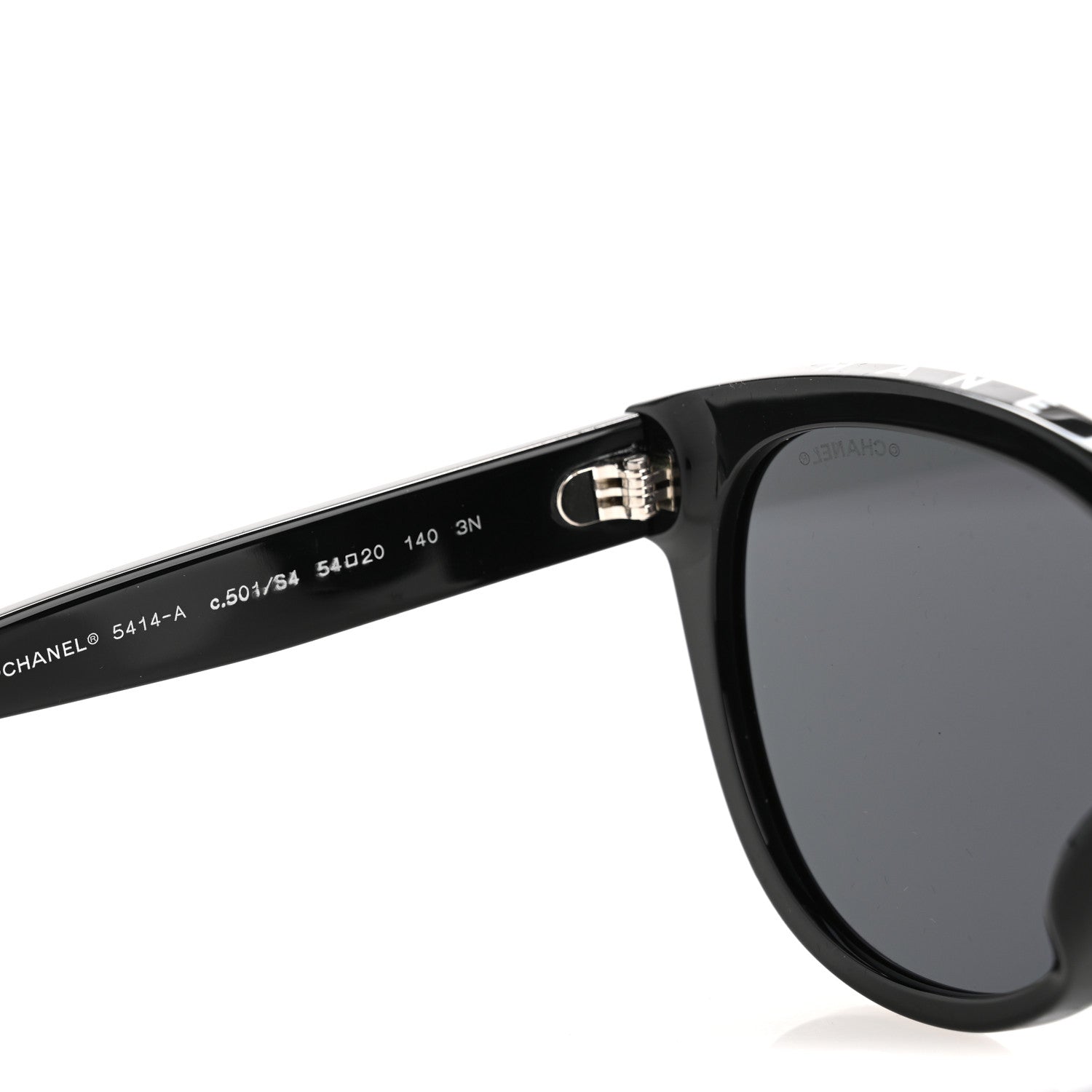 Chanel Acetate CC Butterfly Sunglasses 5414-A Black 5 of 9