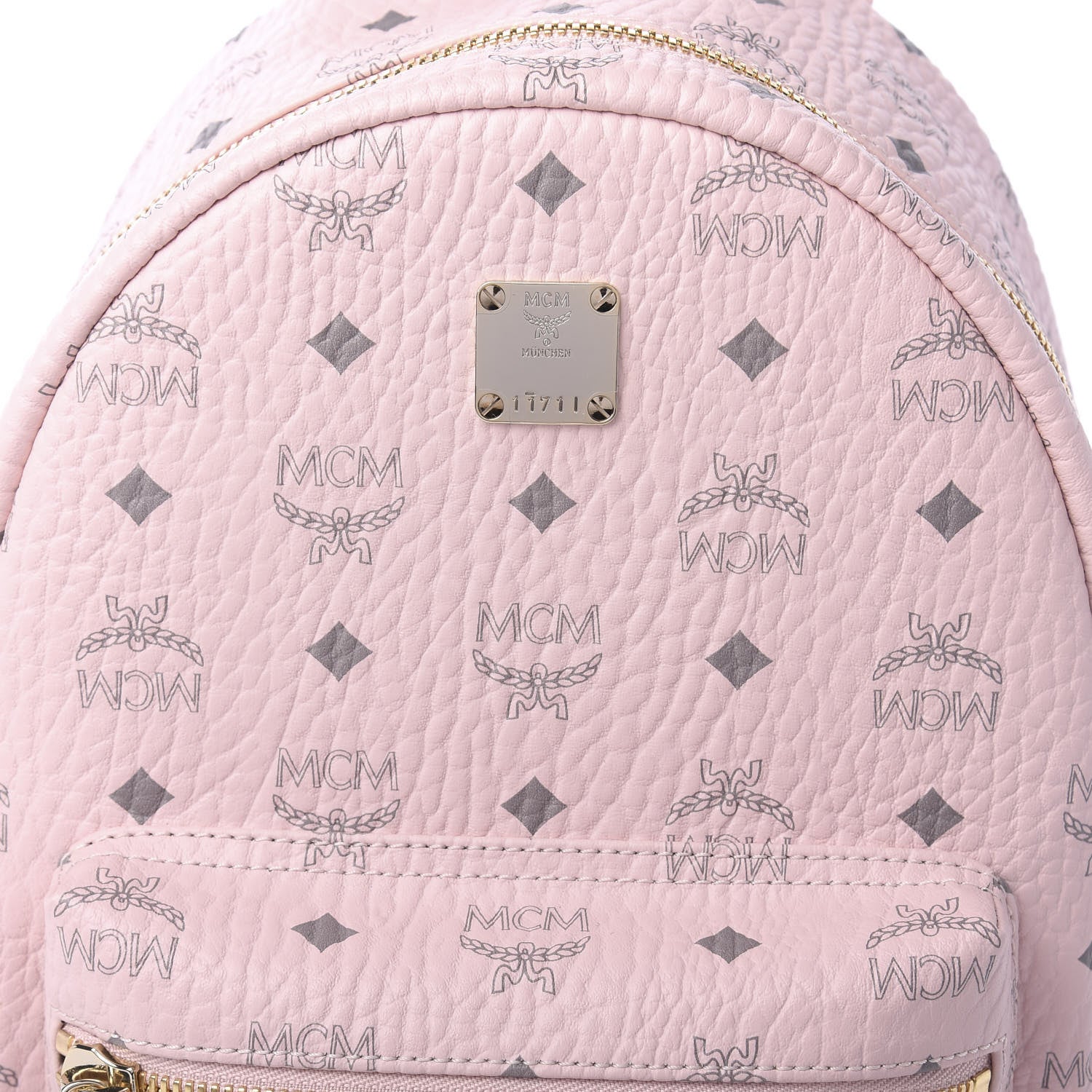 MCM Visetos Small Side Stud Stark Backpack Soft Pink 8 of 8