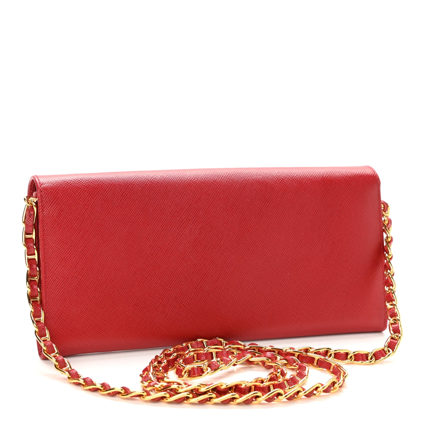 Saffiano Wallet on Chain Fuoco