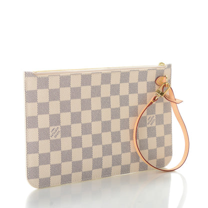 Louis Vuitton Damier Azur Neverfull MM GM Pochette 3 of 8