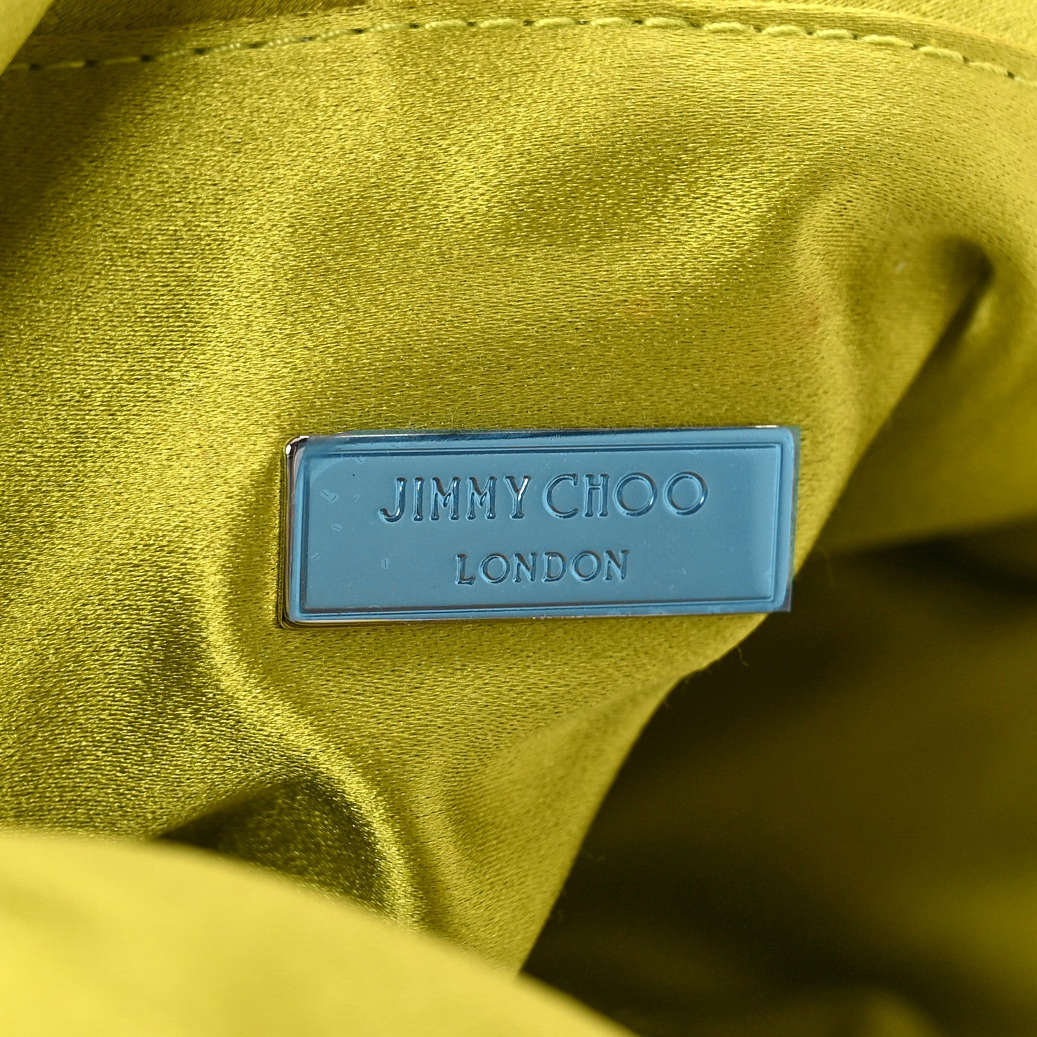 Jimmy Choo Satin Bonny Shoulder Bag Lime 6 of 8