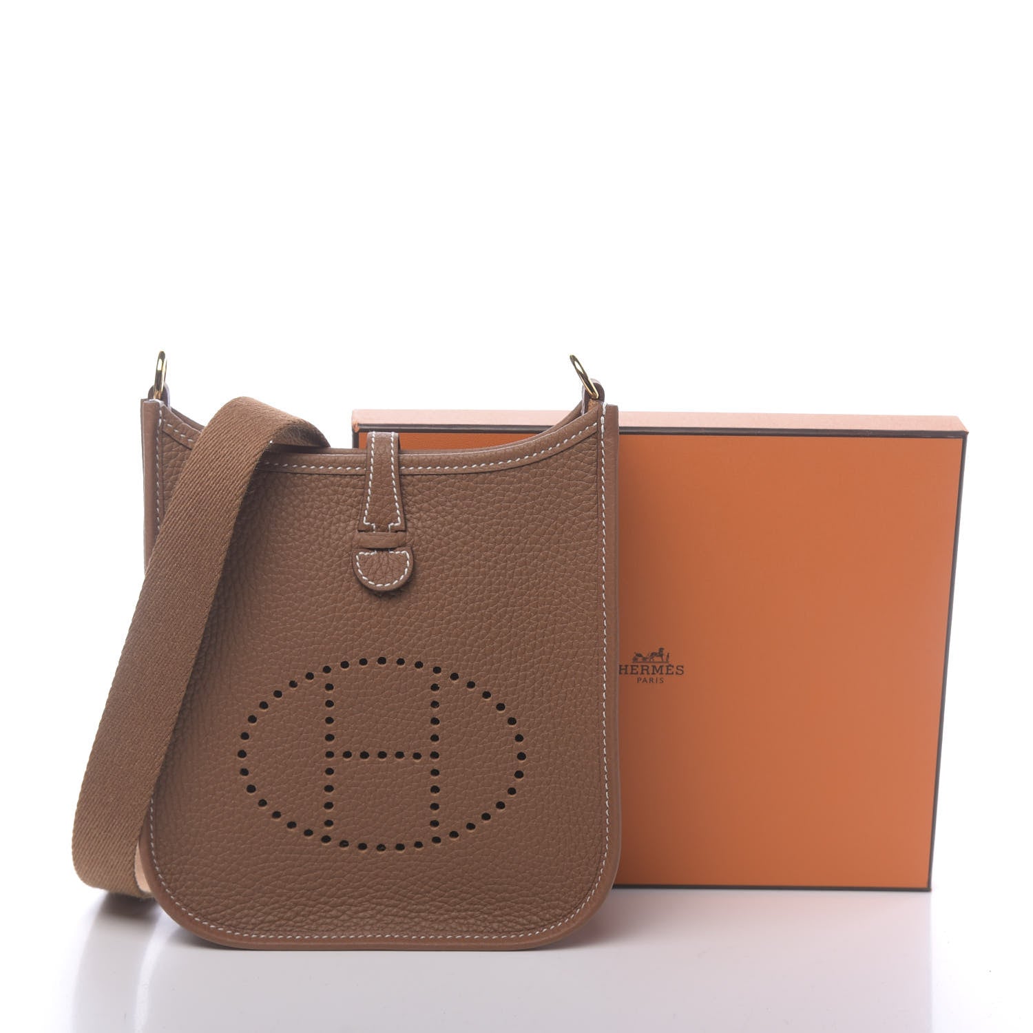 Hermes Taurillon Clemence Evelyne TPM Gold 11 of 11