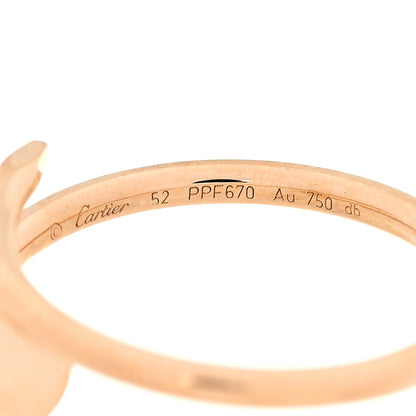 Cartier 18K Yellow Gold Small Juste Un Clou Ring 52 6 5 of 6