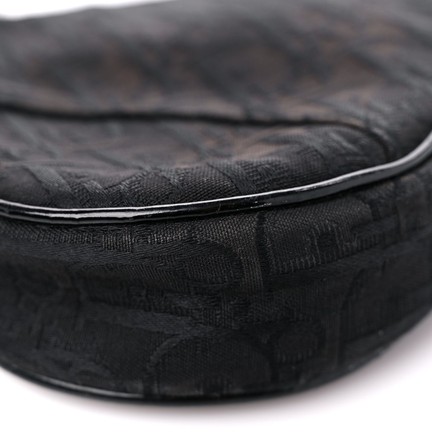 Oblique Monogram Mini Saddle Pochette Black