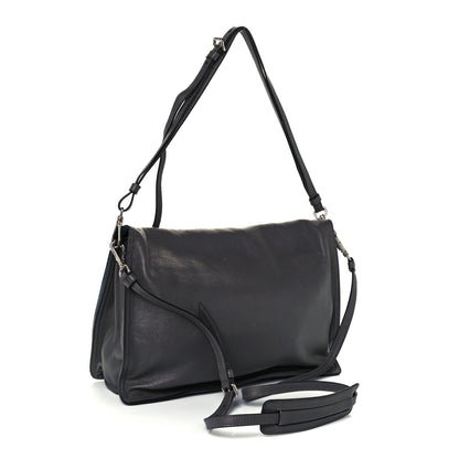 Prada Glace Calf Etiquette Flap Marmo Astrale 2 of 11