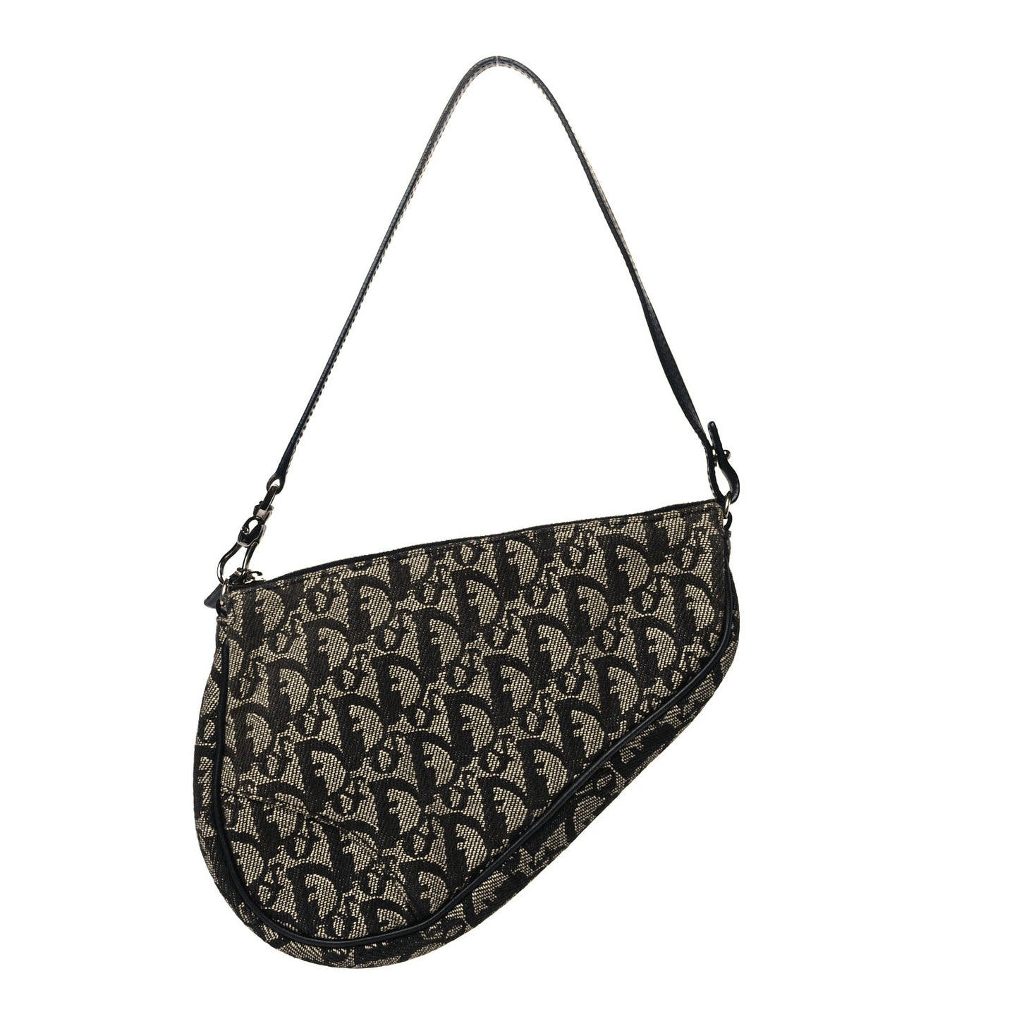 Monogram Mini Saddle Pochette Black