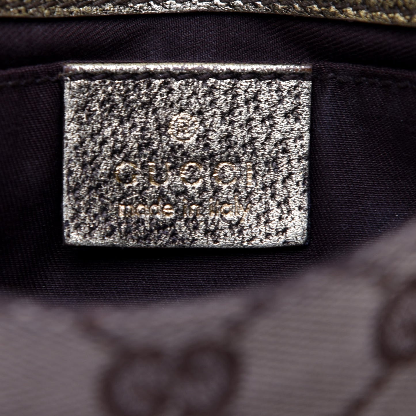 Monogram Horsebit Clutch Gold