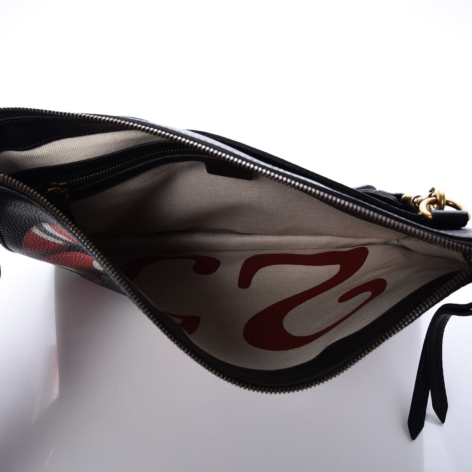 Gucci Calfskin Kingsnake Print Messenger Black 5 of 7